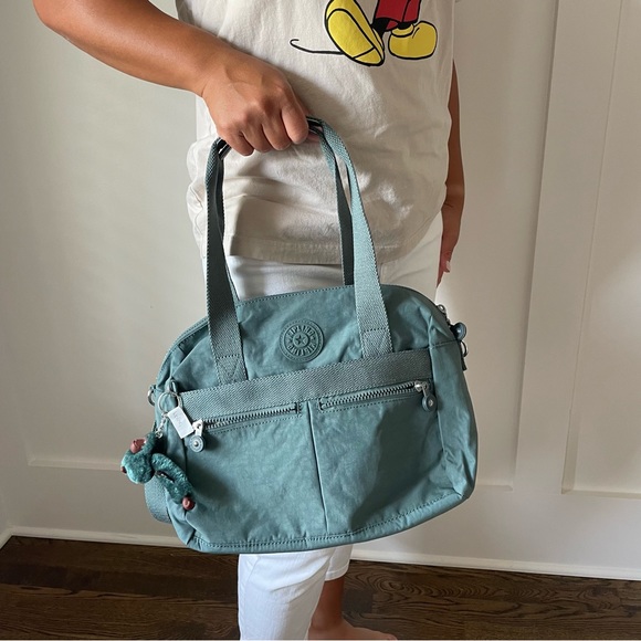 Kipling Klara Light Aloe Tonel Color Shoulder Crossbody Handbag - Picture 13 of 15